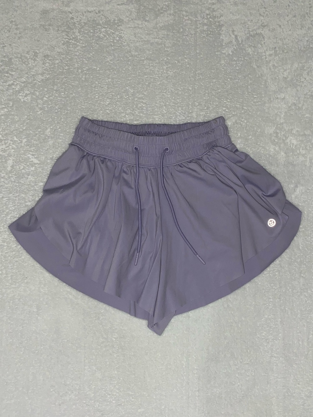 Gilly Hicks Lavender Athletic Butterfly Shorts with Drawstring Waist - XS